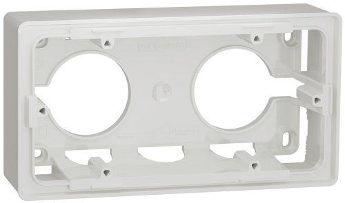 Коробка для наружнего монтажа Schneider Electric Unica New 2-м. белый фото Коробка для наружнего монтажа Schneider Electric Unica New 2-м. белый картинка